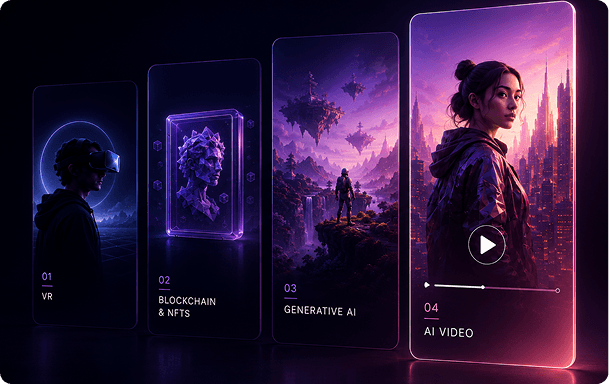 RiseAngle's evolution from VR games to blockchain and NFTs, generative AI, and AI video generation