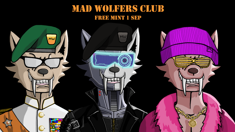 Mad Wolfers Club - 10K Supply - Free Mint