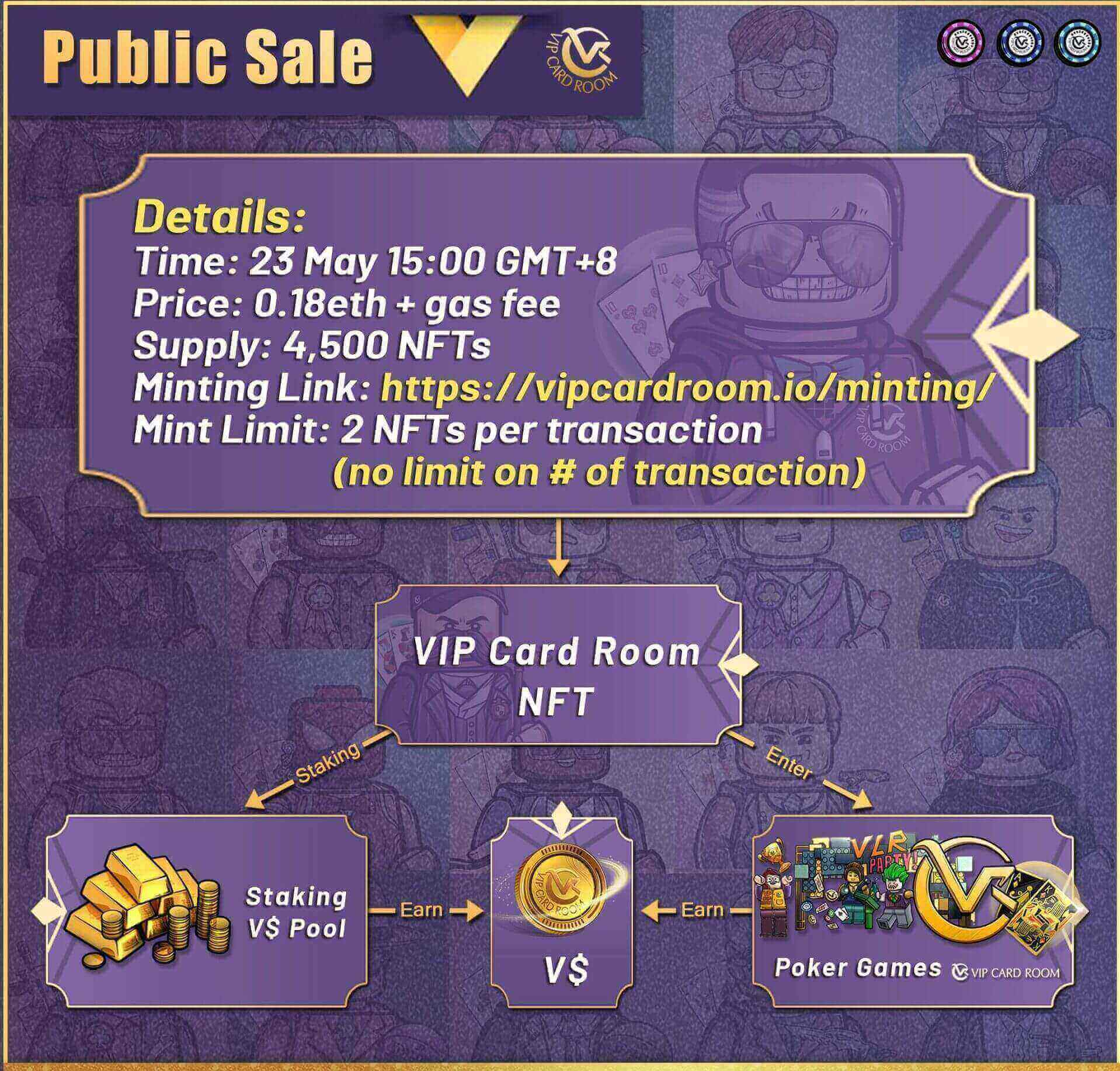 VIP Card Room Public Sale