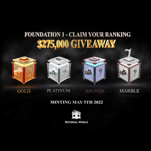 Material World Foundation 1 - $275,000 Giveaway