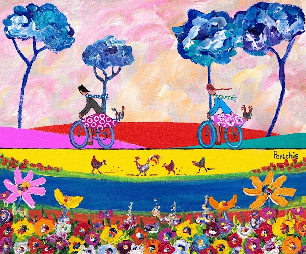 Cycling By The Riverside NFT Calendar RiseAngle