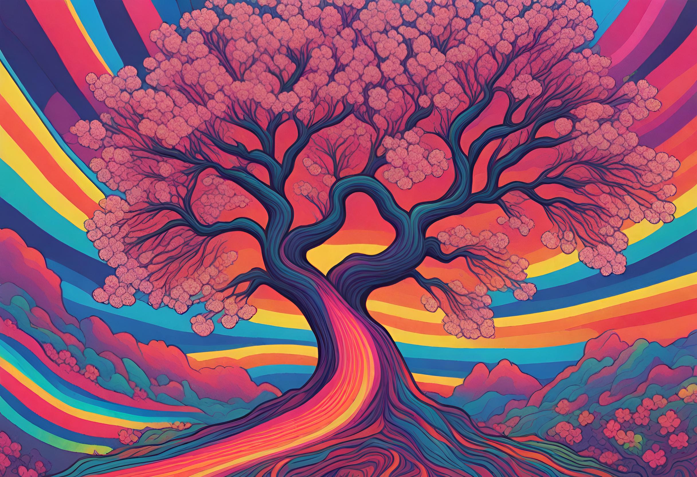 Psychedelic Blossom: NFT Odyssey